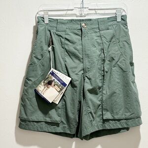 EXOFFICIO Men’s Pine Green Nylon DOUBLE HAUL Cargo Shorts Teflon Size Small